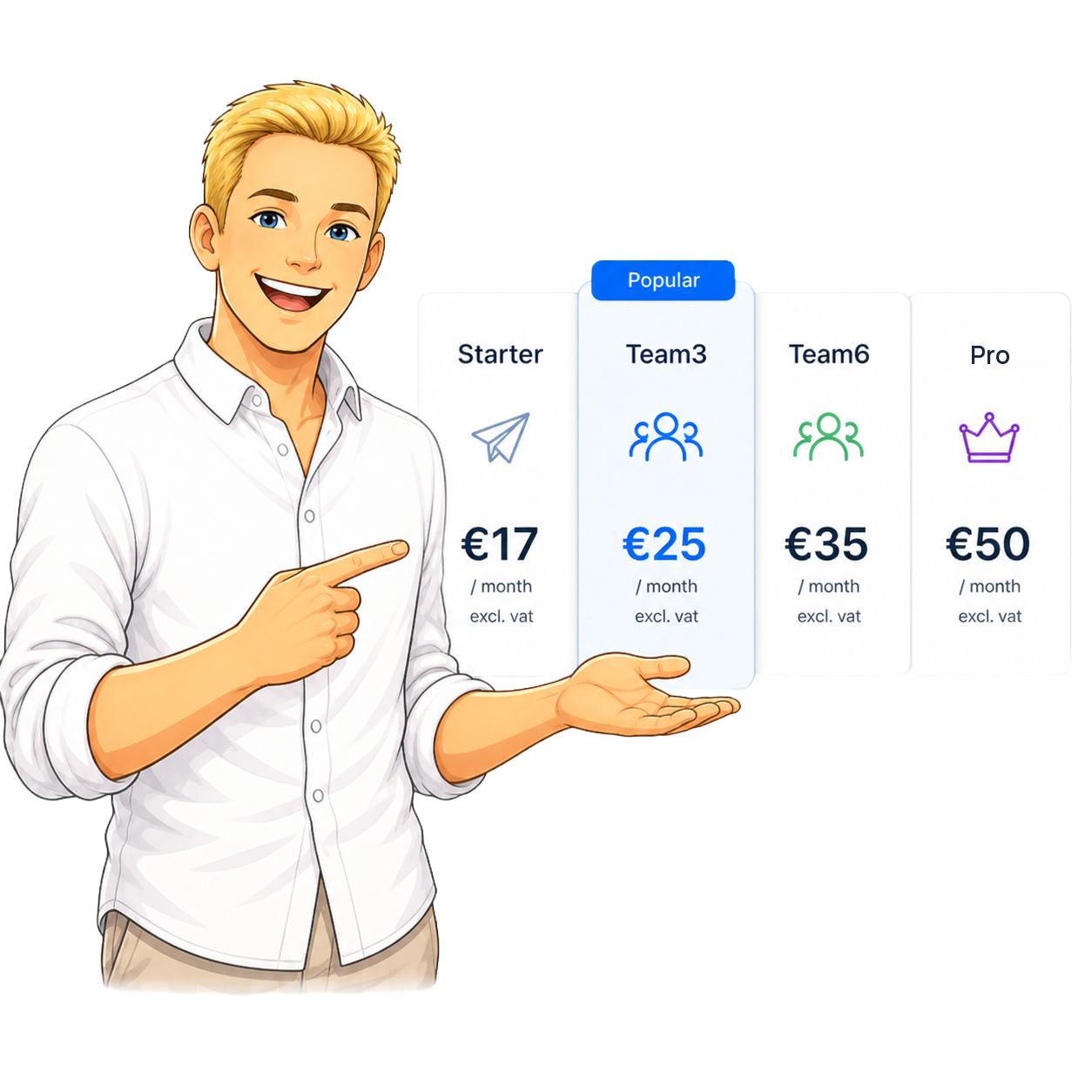 Bookairy pricing plans illustration